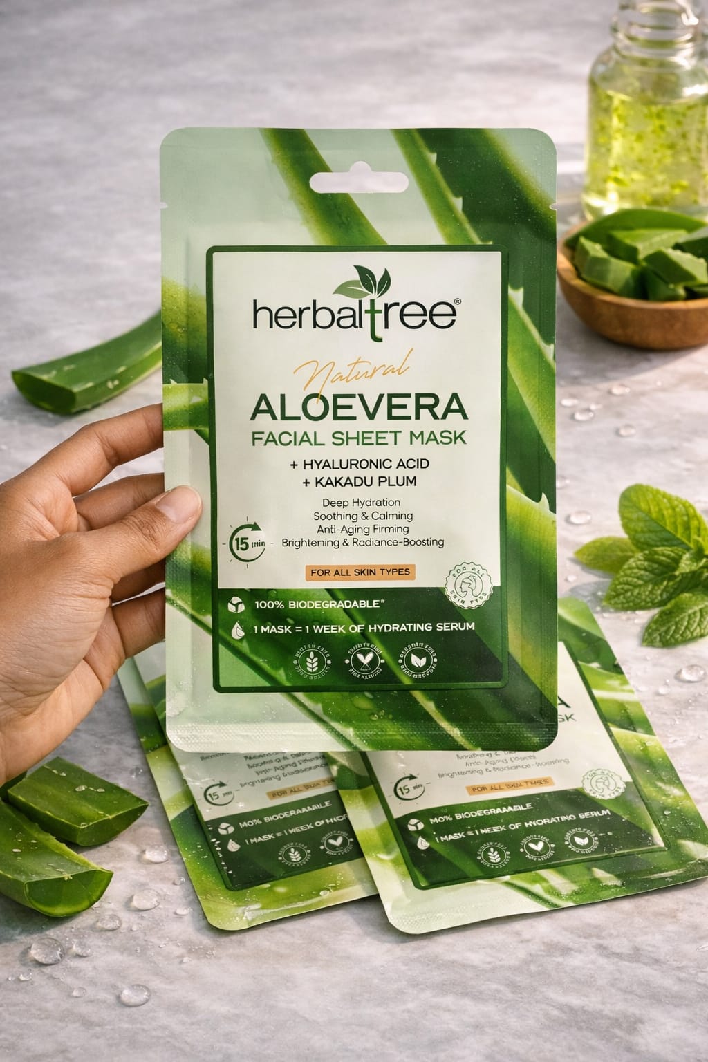 Aloevera  Facial Sheet Mask